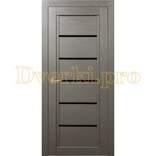 Дверь Т-3 серый камень, остекленная