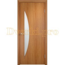 Дверь Тип С-06 миланский орех, остекленная