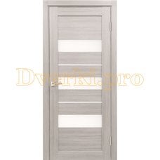 Дверь X-7 лиственница белая, остекленная