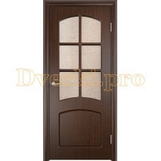 Дверь Кэрол венге, остекленная