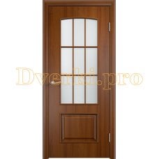 Дверь Тип С-26 лесной орех, остекленная