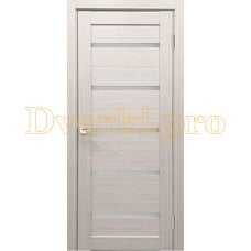 Дверь X-3 лиственница белая, остекленная