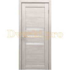 Дверь X-6 лиственница белая, остекленная